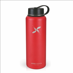 40oz Insulated Water Bottle Wide Mouth Stainless Steel Vacuum Insulated Travel Sports Water Bottle